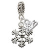 Silver Plated Snowflake - Silver Plated Twist Rope Bead Charm Dangle with Mini Year 2025: Year to Remember Jewelry Gift - Celebrations