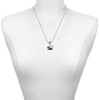 Silver Plated Texas Flag - Ranger - Silver Plated Twist Rope Bead Charm Dangle with Mini Year 2025 as a necklace pendant