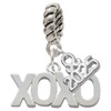 Silver Plated XOXO - Silver Plated Twist Rope Bead Charm Dangle with Mini Year 2025: Year to Remember Jewelry Gift - Celebrations