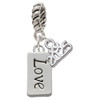 Silver Plated Love - Silver Plated Twist Rope Bead Charm Dangle with Mini Year 2025: Year to Remember Jewelry Gift - Celebrations