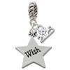 Silver Plated Wish Star - Silver Plated Twist Rope Bead Charm Dangle with Mini Year 2025: Year to Remember Jewelry Gift - Celebrations