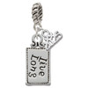 Silver Plated Live Long - Silver Plated Twist Rope Bead Charm Dangle with Mini Year 2025: Year to Remember Jewelry Gift - Celebrations