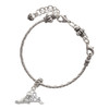 Silver Plated Winged Shoe - Mascot - Silver Plated Twist Rope Bead Charm Dangle with Mini Year 2025 on a large hole bead bracelet Jewelry Ideas and Examples