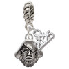 Silver Plated Small Pirate - Mascot - Silver Plated Twist Rope Bead Charm Dangle with Mini Year 2025: Year to Remember Jewelry Gift - Celebrations