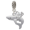 Silver Plated Shark - Silver Plated Twist Rope Bead Charm Dangle with Mini Year 2025: Year to Remember Jewelry Gift - Celebrations