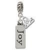 Silver Plated Joy - Silver Plated Twist Rope Bead Charm Dangle with Mini Year 2025: Year to Remember Jewelry Gift - Celebrations