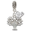 Silver Plated Tree of Life - Silver Plated Twist Rope Bead Charm Dangle with Mini Year 2025: Year to Remember Jewelry Gift - Celebrations