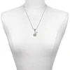 Silver Plated Bee on White Flower - Silver Plated Twist Rope Bead Charm Dangle with Mini Year 2025 as a necklace pendant