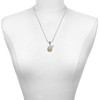 Two-tone Horseshoe with Trinity Knot - Silver Plated Twist Rope Bead Charm Dangle with Mini Year 2025 as a necklace pendant