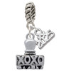 Silver Plated XOXO Stamp - Silver Plated Twist Rope Bead Charm Dangle with Mini Year 2025: Year to Remember Jewelry Gift - Celebrations