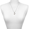 Silver Plated Disc Initial - t - Silver Plated Twist Rope Bead Charm Dangle with Mini Year 2025 as a necklace pendant