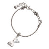 Silver Plated Antiqued Sailboat - Silver Plated Twist Rope Bead Charm Dangle with Mini Year 2025 on a large hole bead bracelet Jewelry Ideas and Examples