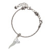 Silver Plated Good Luck Italian Horn - Silver Plated Twist Rope Bead Charm Dangle with Mini Year 2025 on a large hole bead bracelet Jewelry Ideas and Examples
