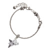 Silver Plated Nurse Caduceus - RNP - Silver Plated Twist Rope Bead Charm Dangle with Mini Year 2025 on a large hole bead bracelet Jewelry Ideas and Examples