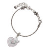 Silver Plated Big Sister Rock on AB Crystal Heart - Silver Plated Twist Rope Bead Charm Dangle with Mini Year 2025 on a large hole bead bracelet Jewelry Ideas and Examples