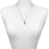 Silver Plated Mini Owl - Silver Plated Twist Rope Bead Charm Dangle with Mini Year 2025 as a necklace pendant