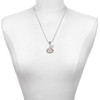 Keep Calm Godmother is Here - Silver Plated Twist Rope Bead Charm Dangle with Mini Year 2025 as a necklace pendant