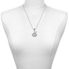 Silver Plated Keep Calm The Nurse is Here - Silver Plated Twist Rope Bead Charm Dangle with Mini Year 2025 as a necklace pendant