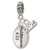 Silver Plated Bible Verse Philippians 4:13 - Silver Plated Twist Rope Bead Charm Dangle with Mini Year 2025: Year to Remember Jewelry Gift - Celebrations