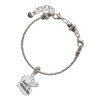 Silver Plated Large Lord Guide Me Heart - Silver Plated Twist Rope Bead Charm Dangle with Mini Year 2025 on a large hole bead bracelet Jewelry Ideas and Examples
