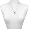 Silver Plated Hammered Karma Ring - Silver Plated Twist Rope Bead Charm Dangle with Mini Year 2025 as a necklace pendant