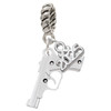 Silver Plated Handgun - Silver Plated Twist Rope Bead Charm Dangle with Mini Year 2025: Year to Remember Jewelry Gift - Celebrations