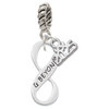 & Beyond Infinity Sign - Silver Plated Twist Rope Bead Charm Dangle with Mini Year 2025: Year to Remember Jewelry Gift - Celebrations
