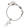 Today Tomorrow Infinity Sign - Silver Plated Twist Rope Bead Charm Dangle with Mini Year 2025 on a large hole bead bracelet Jewelry Ideas and Examples