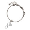 True Love Infinity Sign - Silver Plated Twist Rope Bead Charm Dangle with Mini Year 2025 on a large hole bead bracelet Jewelry Ideas and Examples