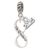 Te Quiero Infinity Sign - Silver Plated Twist Rope Bead Charm Dangle with Mini Year 2025: Year to Remember Jewelry Gift - Celebrations