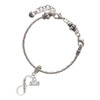 Te Quiero Infinity Sign - Silver Plated Twist Rope Bead Charm Dangle with Mini Year 2025 on a large hole bead bracelet Jewelry Ideas and Examples