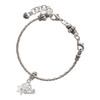Silver Plated Hexagram Star - Silver Plated Twist Rope Bead Charm Dangle with Mini Year 2025 on a large hole bead bracelet Jewelry Ideas and Examples