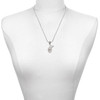 Best Sister Ever Oval - Silver Plated Twist Rope Bead Charm Dangle with Mini Year 2025 as a necklace pendant