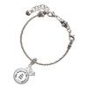 Silver Plated Domed She Believed She Could So She Did - Silver Plated Twist Rope Bead Charm Dangle with Mini Year 2025 on a large hole bead bracelet Jewelry Ideas and Examples