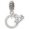 Silver Plated I am a Child of God Eternity Ring - Silver Plated Twist Rope Bead Charm Dangle with Mini Year 2025: Year to Remember Jewelry Gift - Celebrations