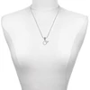 Silver Plated Tia Eternity Ring - Silver Plated Twist Rope Bead Charm Dangle with Mini Year 2025 as a necklace pendant