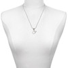 Silver Plated Faithfully Yours Eternity Ring - Silver Plated Twist Rope Bead Charm Dangle with Mini Year 2025 as a necklace pendant