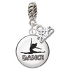 Silver Plated Domed Contemporary Dance Splits - Silver Plated Twist Rope Bead Charm Dangle with Mini Year 2025: Year to Remember Jewelry Gift - Celebrations