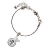 Silver Plated Domed Black RNC - Silver Plated Twist Rope Bead Charm Dangle with Mini Year 2025 on a large hole bead bracelet Jewelry Ideas and Examples