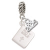 Silver Plated Holy Bible - Silver Plated Twist Rope Bead Charm Dangle with Mini Year 2025: Year to Remember Jewelry Gift - Celebrations