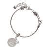 Stainless Steel In all things Give Thanks Disc - Silver Plated Twist Rope Bead Charm Dangle with Mini Year 2025 on a large hole bead bracelet Jewelry Ideas and Examples