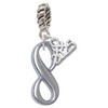 Stainless Steel Infinity Sign - Silver Plated Twist Rope Bead Charm Dangle with Mini Year 2025: Year to Remember Jewelry Gift - Celebrations