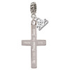 Stainless Steel Proverbs 3:15 - She is Precious Engraved Cross - Silver Plated Twist Rope Bead Charm Dangle with Mini Year 2025: Year to Remember Jewelry Gift - Celebrations
