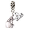 Silver Plated 3-D Ambulance - Silver Plated Twist Rope Bead Charm Dangle with Mini Year 2025: Year to Remember Jewelry Gift - Celebrations