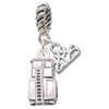 Silver Plated 3-D Fire Engine - Silver Plated Twist Rope Bead Charm Dangle with Mini Year 2025: Year to Remember Jewelry Gift - Celebrations