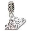 Silver Plated Mini Year 2028 - Silver Plated Twist Rope Bead Charm Dangle with Mini Year 2025: Year to Remember Jewelry Gift - Celebrations