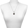Silver Plated Nurse Caduceus Seal - NP - Silver Plated Twist Rope Bead Charm Dangle with Mini Year 2025 as a necklace pendant