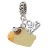 Resin Ram - Silver Plated Twist Rope Bead Charm Dangle with Mini Year 2025: Year to Remember Jewelry Gift - Celebrations