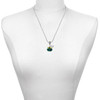 Resin Big Eyed Frog - Silver Plated Twist Rope Bead Charm Dangle with Mini Year 2025 as a necklace pendant