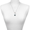 Resin Panda Bear - Silver Plated Twist Rope Bead Charm Dangle with Mini Year 2025 as a necklace pendant